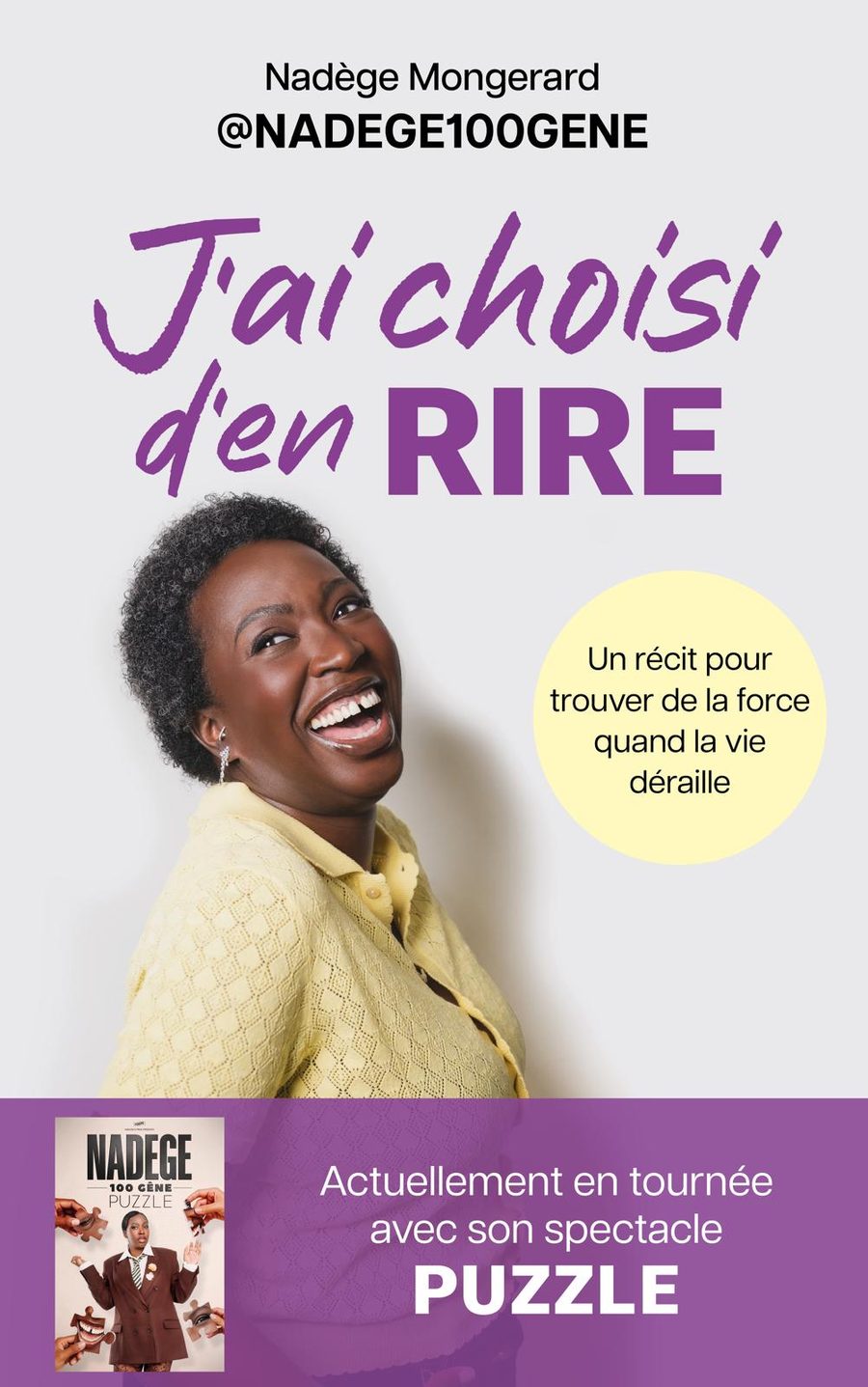 Couverture du livre « J’ai choisi d’en rire » de Nadège Mongerard.